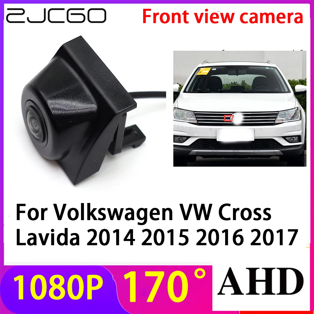 

ZJCGO AHD 1080P LOGO Car Parking Front View Camera Waterproof for Volkswagen VW Cross Lavida 2014 2015 2016 2017