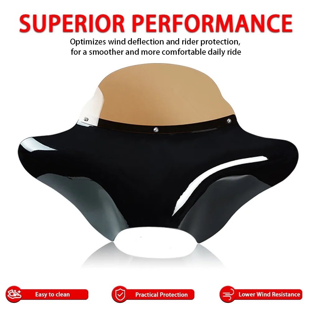 Batwing Fairing Clear Windshield Trim Front Outer Batwing Fairing For Honda Shadow ACE VT1100C2 Sabre Valkyrie GL1500C GL1500CD