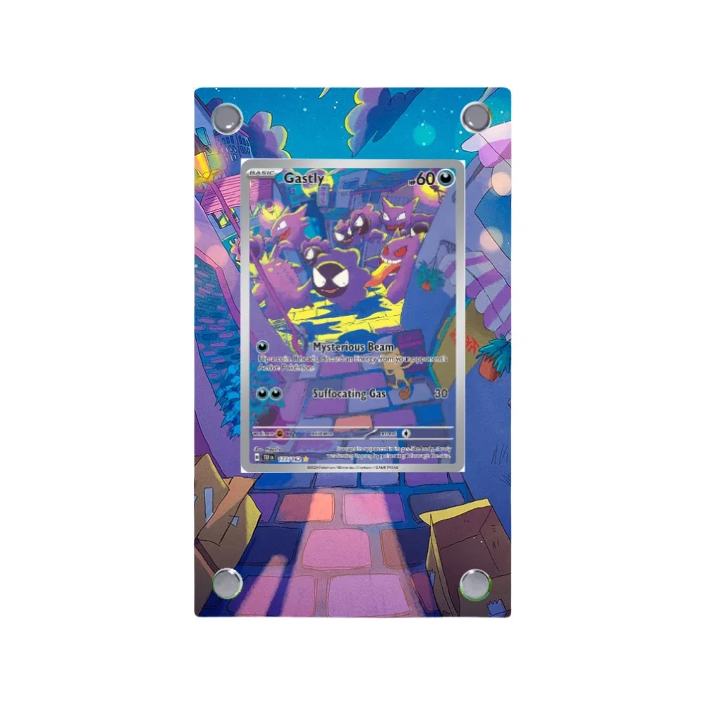 Entei Gastly Psyduck Dragonite Pokemon Acrilico Pittura estesa Stuck Brick Anime Classici Gioco Collezione Espositore per carte
