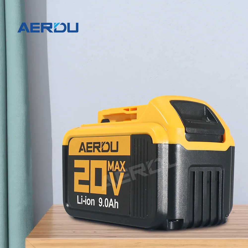 AERDU For Dewalt 20V 6000mAh 9Ah Power Tools Lithium-Ion Battery For Dewalt 20V DCB206 DCB200 DCB205 DCF845 DCF850 DCF892 DCF911