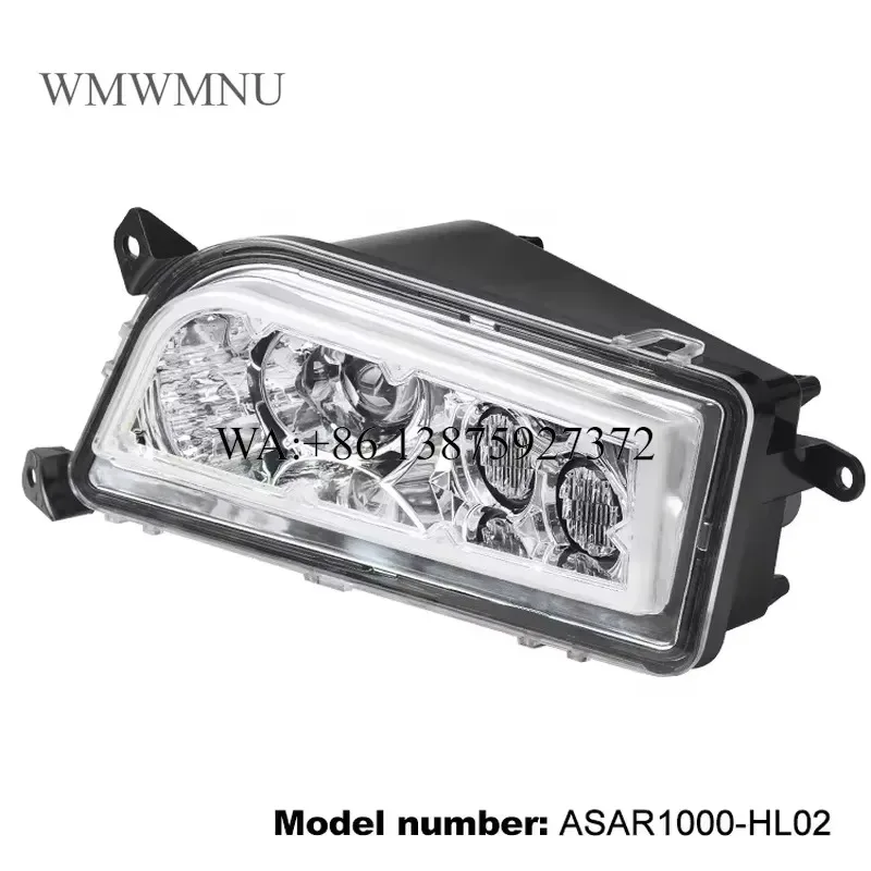 Wmwmnu LED Headlight with High Low Beam Turn Signals and DRL for Polaris General RZR XP Turbo 1000 900S UTV ATV 2014 to