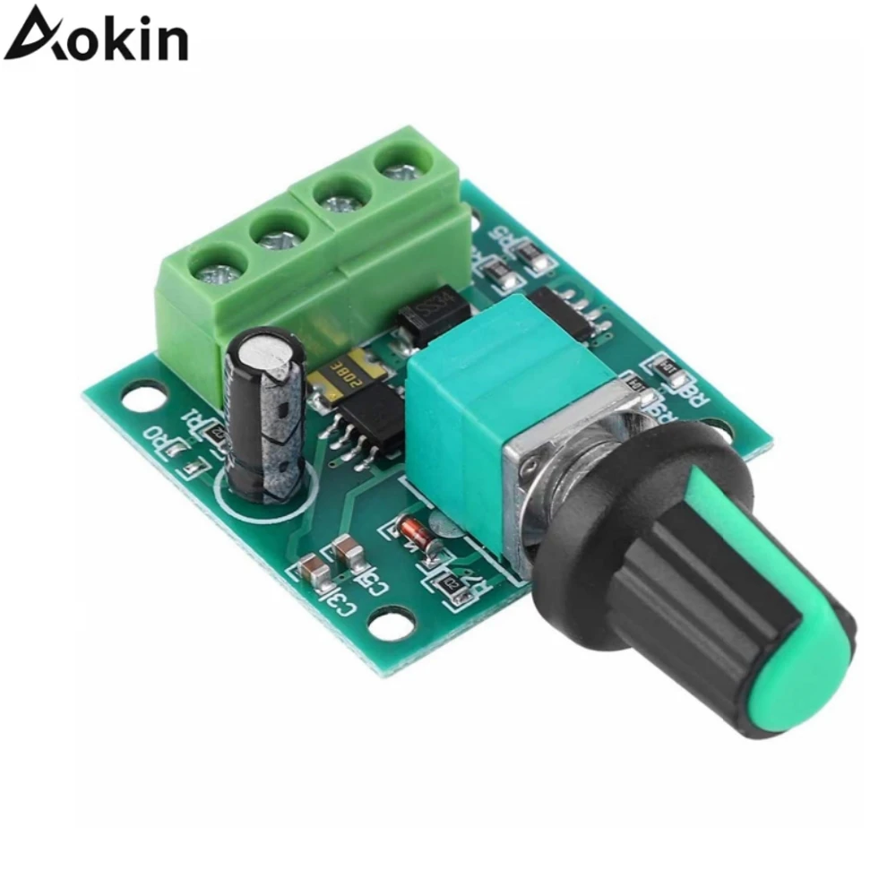 DC 1.8V 3V 5V 6V 12V PWM Motor Speed Controller Adjustable Speed DC Motor Driver Home Improvement Durable