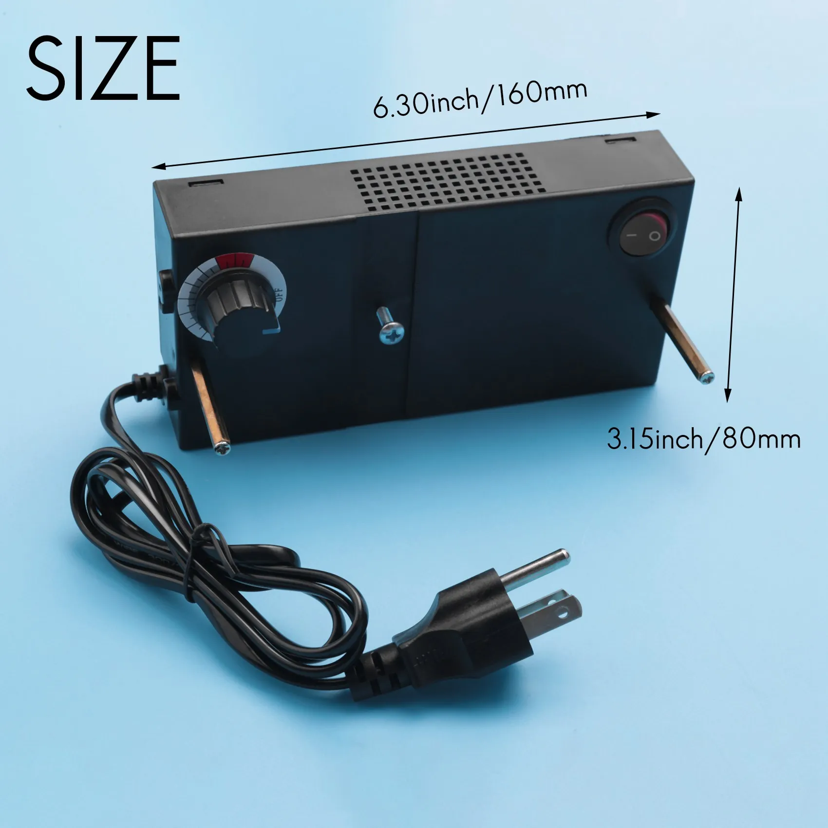 AFOURT-Small Hot Cutting Machine Ribbon Manual Hot Cutting Machine Cutting Hot Rope Electric Thermal Cutter US Plug