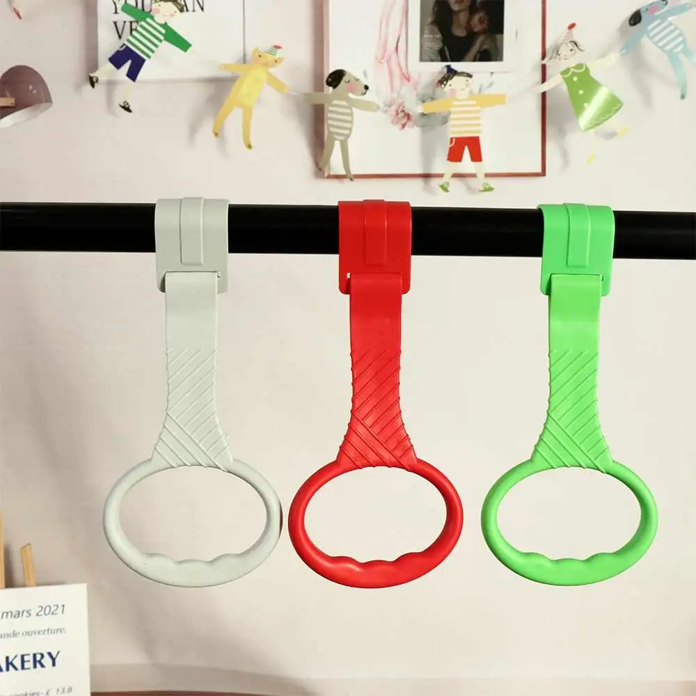 Anelli per la scuola materna Anelli per trazioni per bambini Strumento per l'addestramento Anelli per trazioni per culla colorati Apprendimento in piedi in plastica