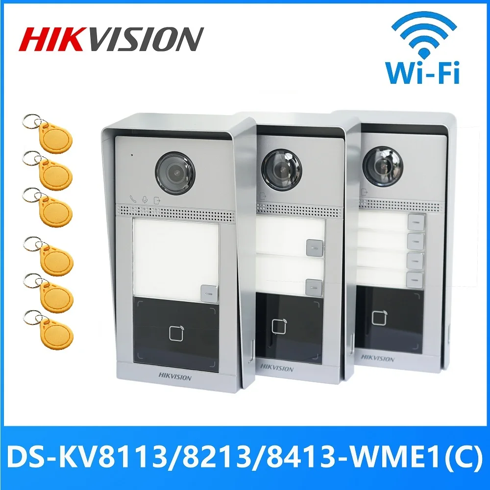 HIKVISION DS-KV8113/8213/8413-WME1(C) IP, водонепроницаемый, разблокировка IC card