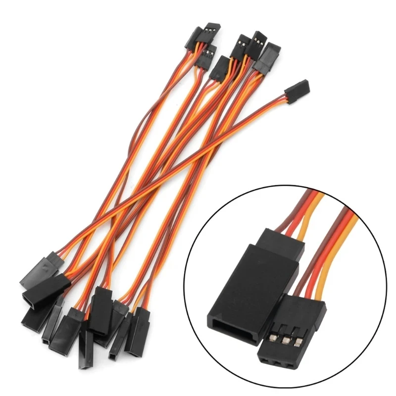 5Pcs 150mm Servo Extension Lead Wire Cable for RC Futaba JR Male To Female Plug Servo Extension Lead Wire