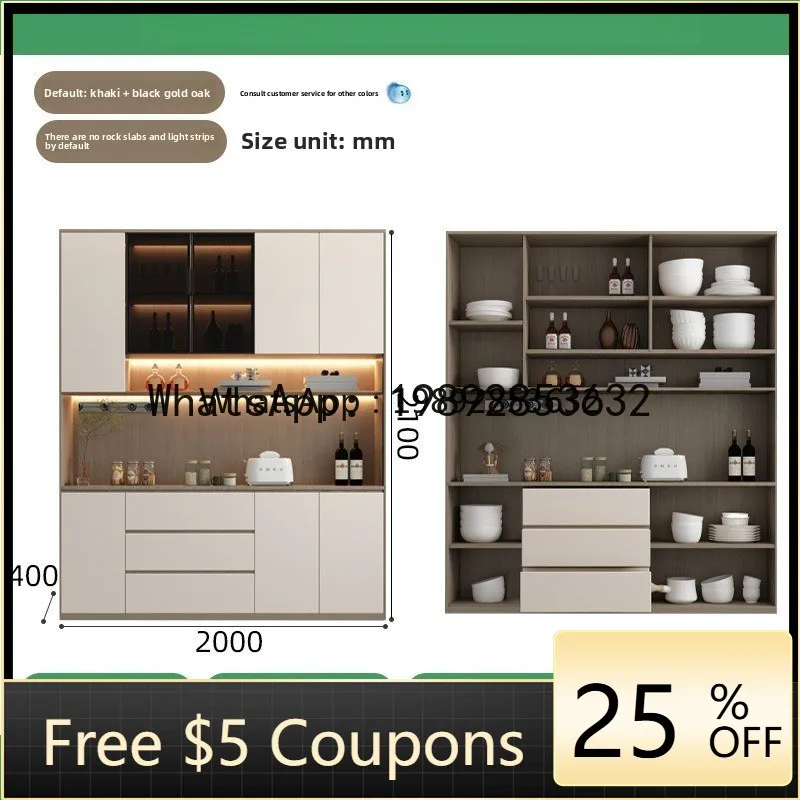 

G1 Rock Slab Tea Cabinet Modern Simple Household Bowl Cabinet Living Room Wine Cabinet