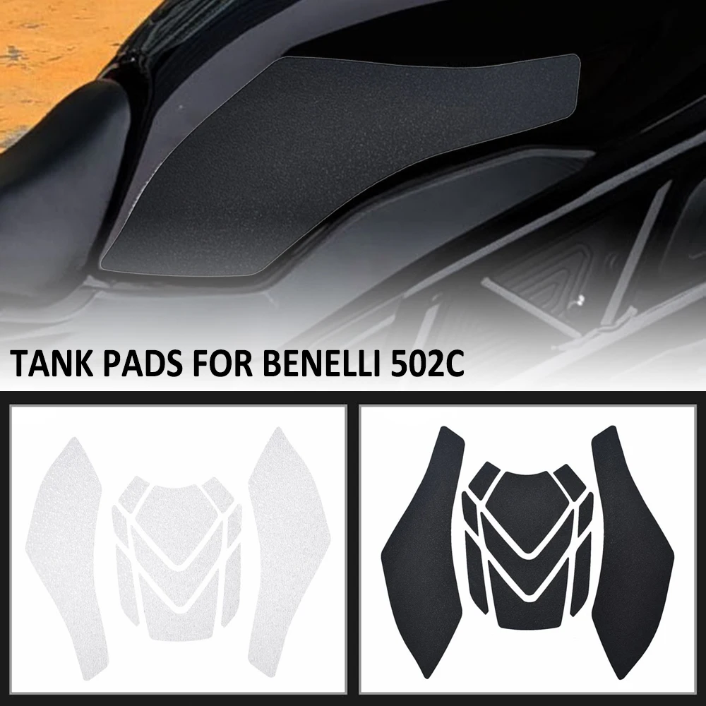 Motorcycle Anti Slip Fuel Oil Tank Pad Side Knee Grip Decal Protector Sticker Pads FOR BENELLI 502C 502 C