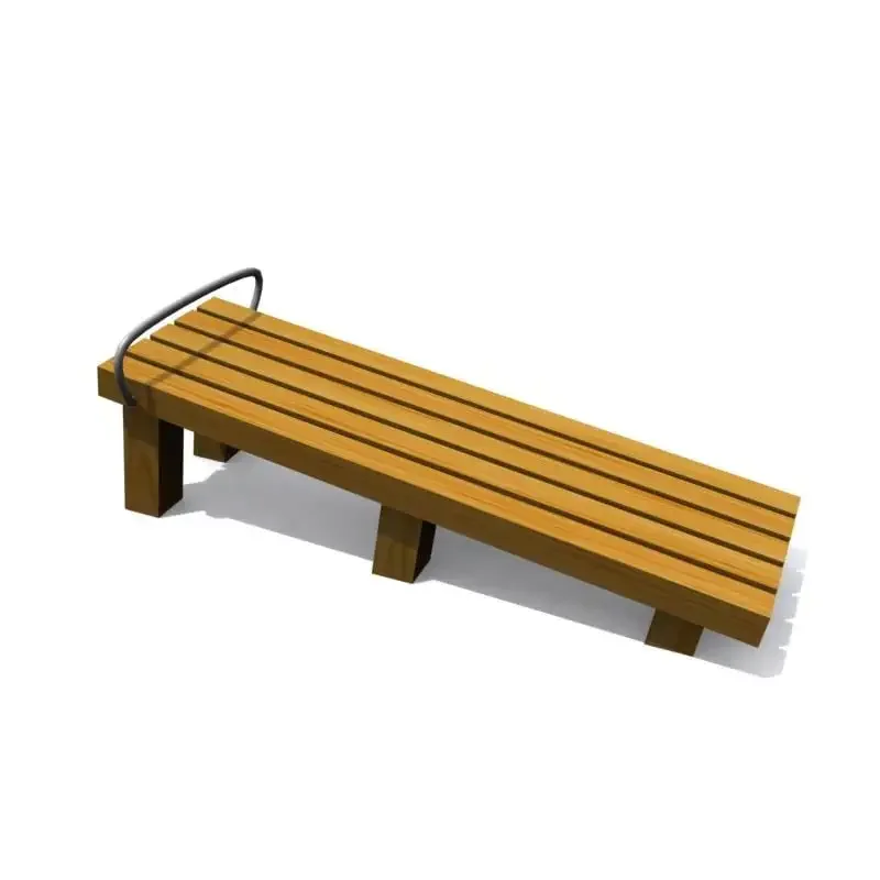 Wooden exercise equipment, sit-ups and push-ups