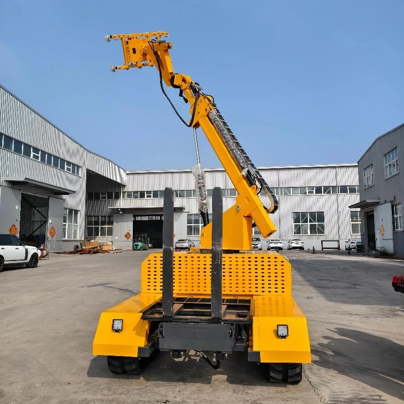 Customized Hydraulic Solar Panel Installation Carrier Crawler Type PV Panel Handling Transport Machine