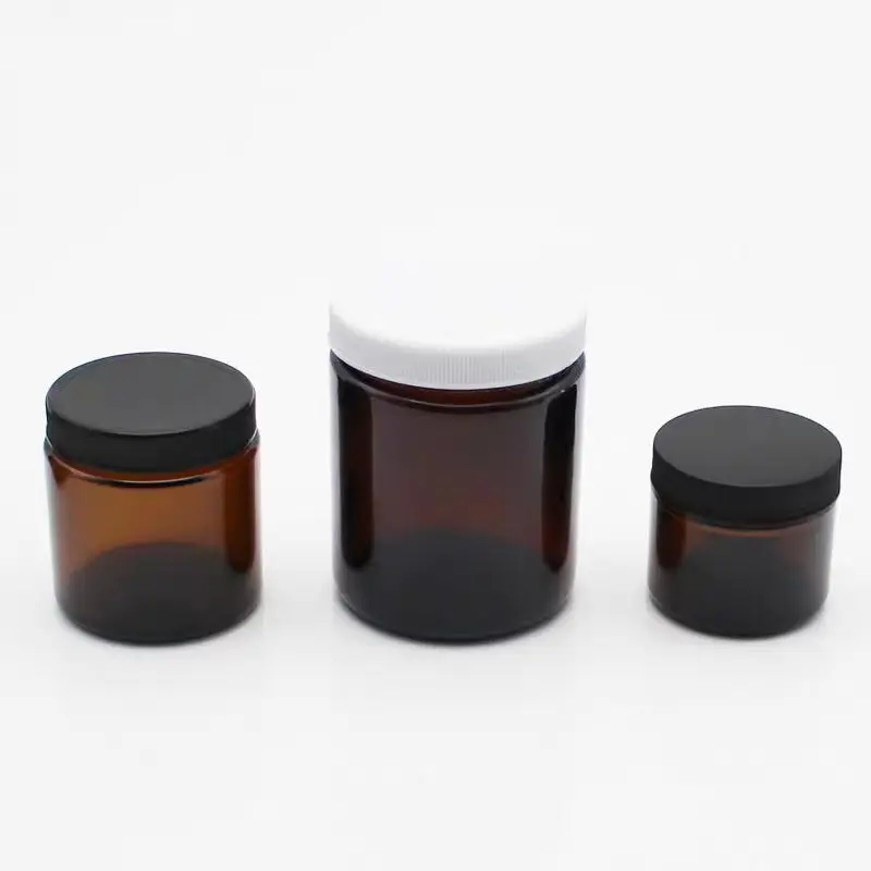 Soil sampling bottle VOC brown glass sampling bottle 40 60 100 250 500 1000ml straight wide mouth soil sub packaging sample bott