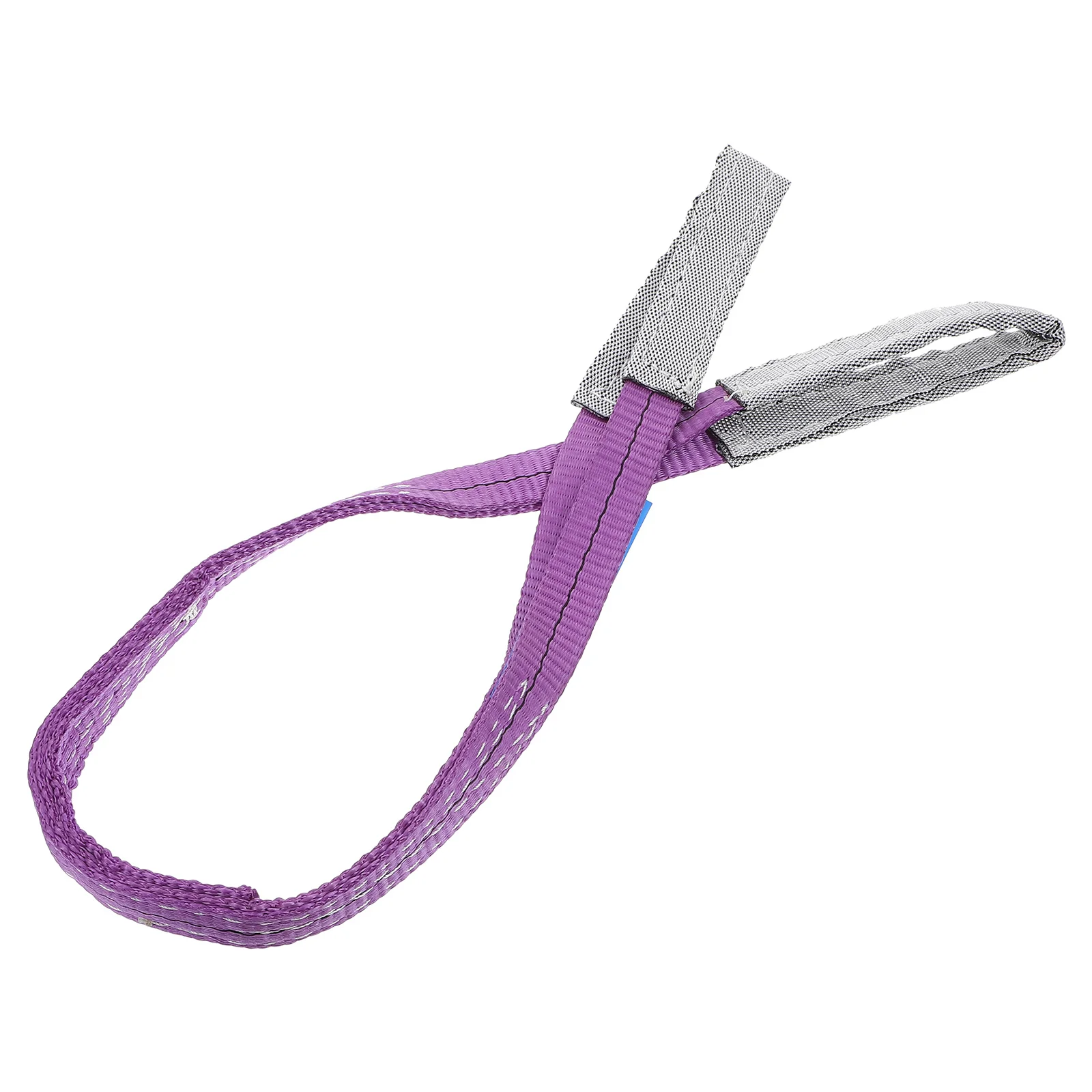 Flat Sling Webbing Double Buckle Hemming Straps Polyester Hoisting Belt