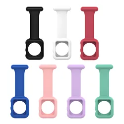 38/40/41mm Silicone Brooch strap for Apple Watch Band Doctors Nurse Watch Band bracelet for iWatch Series 7/6/5/4/3/2/1/SE