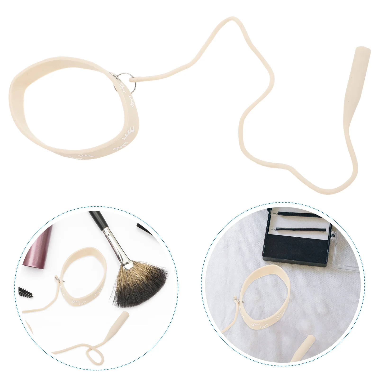 

Tweezer Holder Silicone Wristband Lash Tweezers Protector Bracelet Soft Flexible Lash Tech Tool Makeup Accessory Eyelash