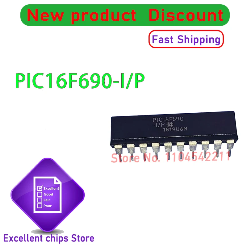 PIC16F690-I/SO 20pcs  PIC16F690 SOP-20 PIC16F690-I/SS DIP-20