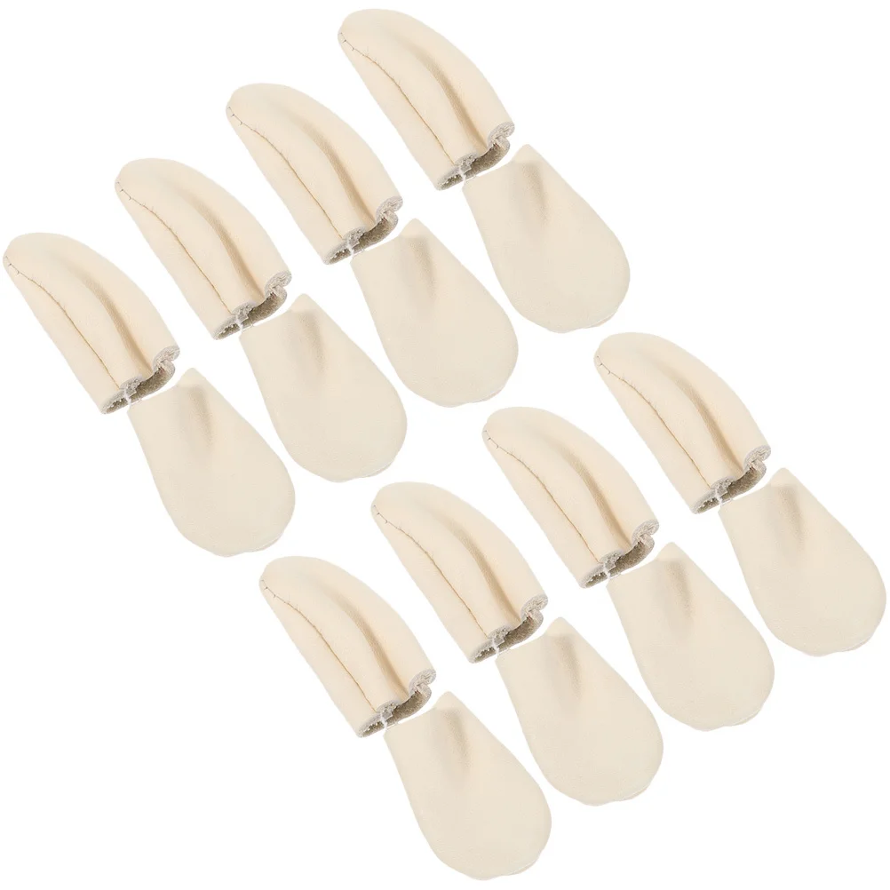 8 أزواج من واقيات أصابع الكشتبان المتينة، أغطية أصابع الخياطة لإبرة اللحف اليدوية والحرف اليدوية