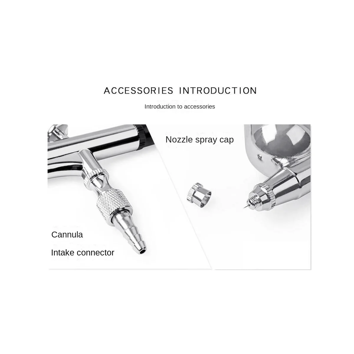 ชุดแปรงพ่นสีคู่ขนาด0.3มม. ชุดแปรงพ่นสีแอร์บรัชไฟฟ้าสำหรับภาพวาดกราฟิกอัตโนมัติ