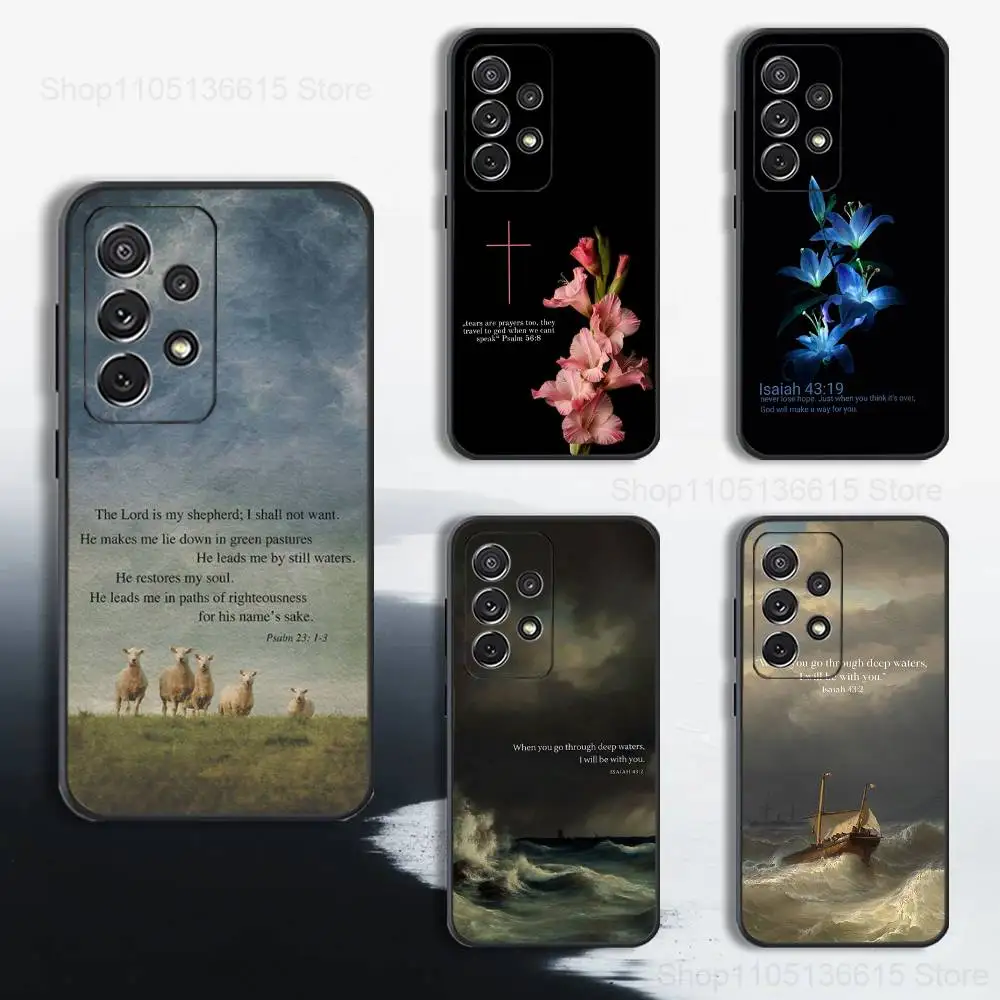 

Believe Art Lsaiah 43-19 Case For Samsung S25,S24,S23,S22,S21,S20,S10,S9,Ultra,Plus,Lite,FE,Soft Silicone Black Cover