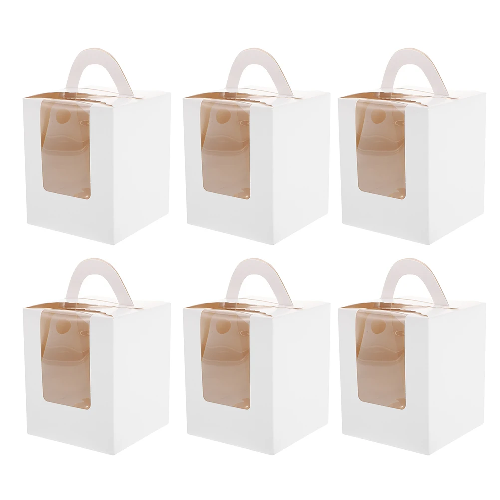 

Cake Dessert Packaging Box Containers Carrier Mini Muffins Packing Boxes Backing Case Gift