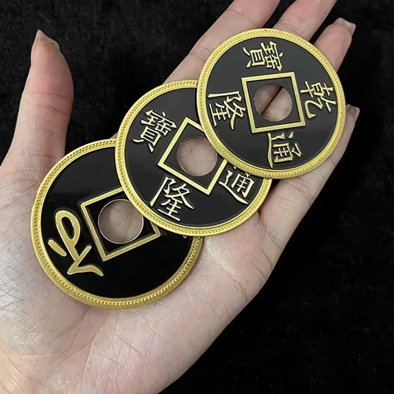 فانتوم العملات الصينية (المرحلة) بواسطة أوليفر ماجيك 55 مللي متر عملة خدعة سحرية عن قرب ماجيا ماجي السحرة الدعامة ملحق