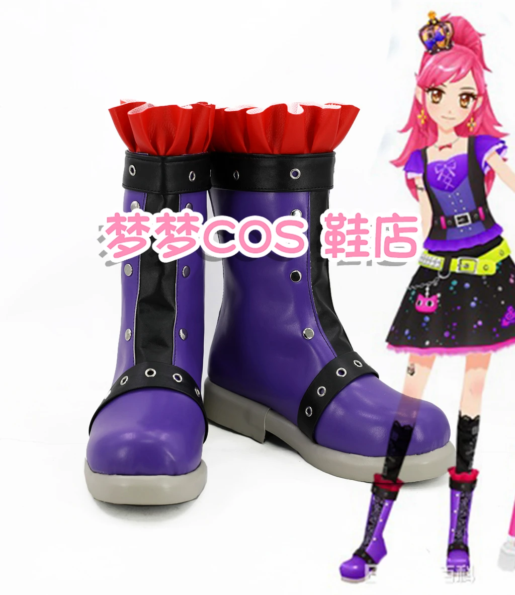 Aikatsu Stars Hoshimiya Ichigo Cosplay Shoes Boots Halloween Anime Scorpio Dress Shoes