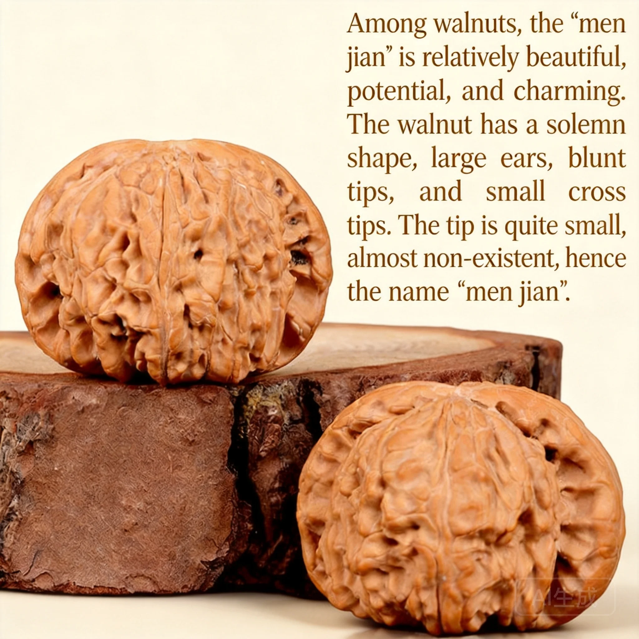 Natural Wild Men Tip White Lion Head Wenwan Walnut Handheld Massage Toy Collectible Perfect Gift For Men Stress Relief Multiple