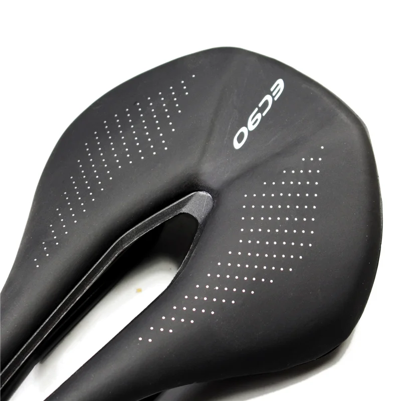 EC90-Selle de VTT ultralégère et respirante en PU pour vélo de route, siège confortable avec coussin, pièces détachées