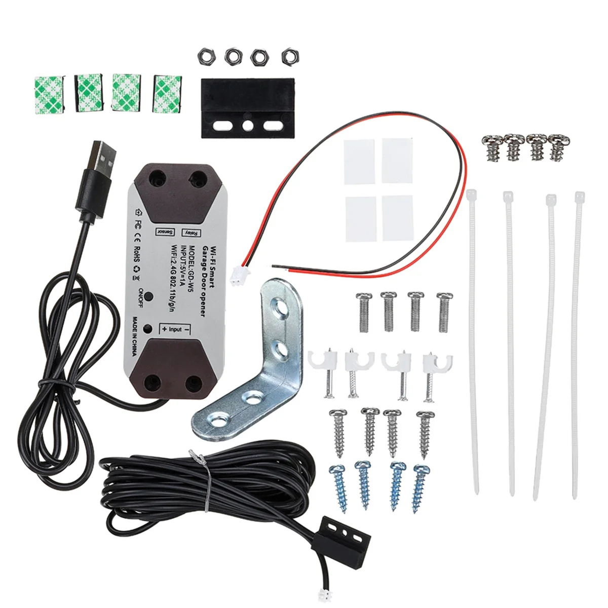 Фото ABNRR EWelink Wi-Fi умный переключатель открывания гаражных ворот контроллер гаражных ворот приложение дистанционное управление не требуется концентратор