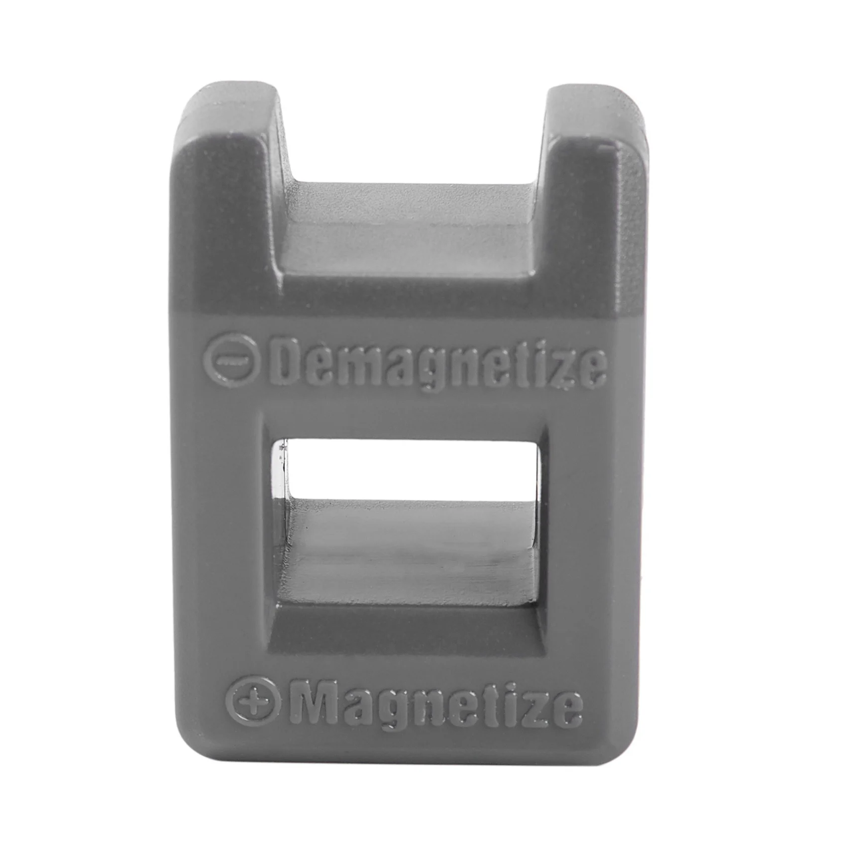 AB42-2X Screwdriver Magnetizer Degaussing Demagnetizer Magnetic Practical Pick Up Tool Color:Gray