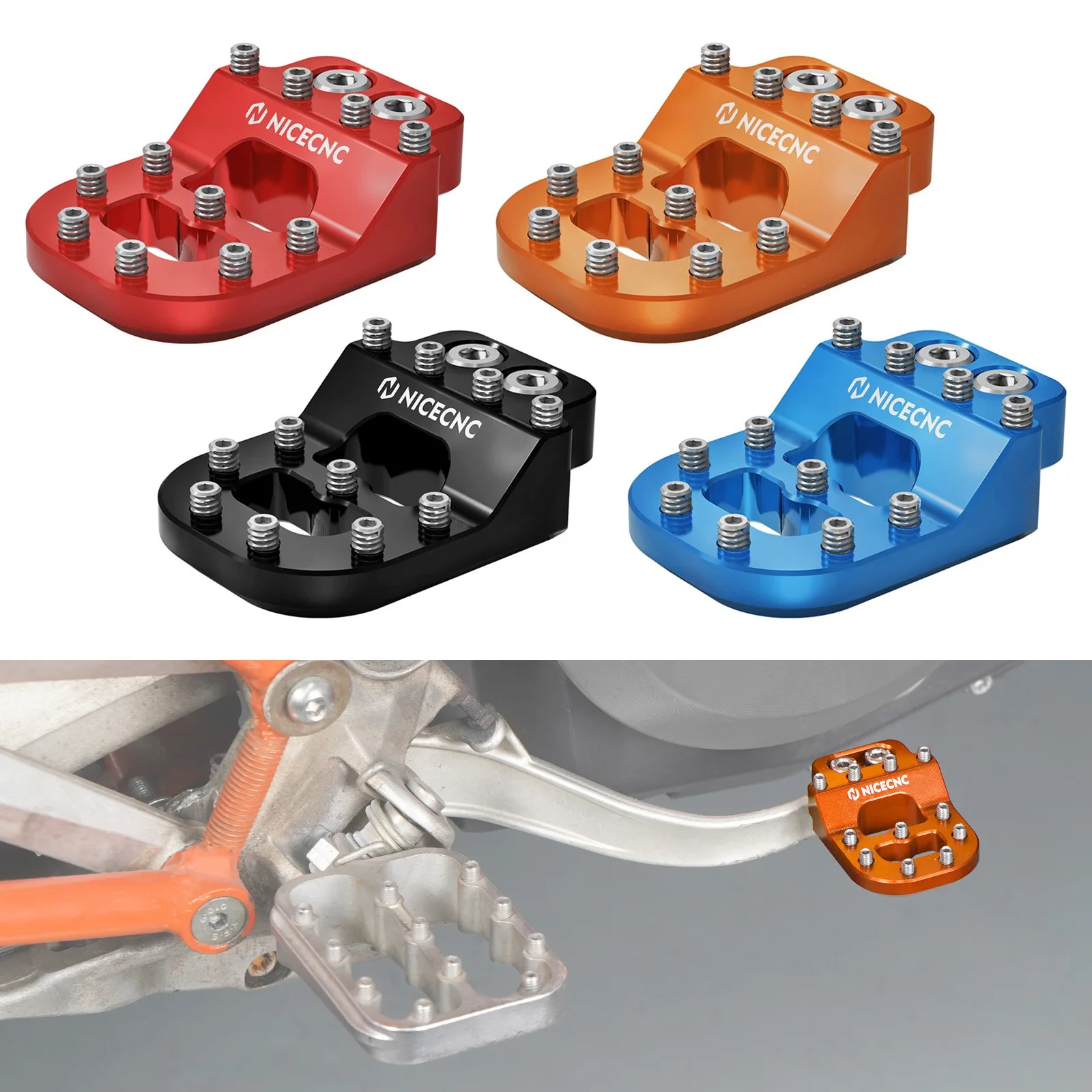 

For 2012-2023 KTM 690 Enduro R 690 SMC R Motorcycle Stepped Brake Pedal Lever Tip for KTM 790 ADV 890 Adventure/R 2019-2023