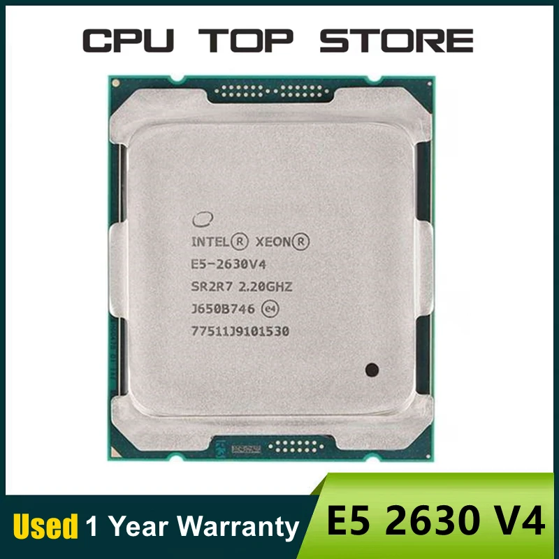 Intel Xeon E5 2630 V4 CPU Processor 10 CORE 2.20GHZ 25MB L3 85W SR2R7 LGA 2011-3