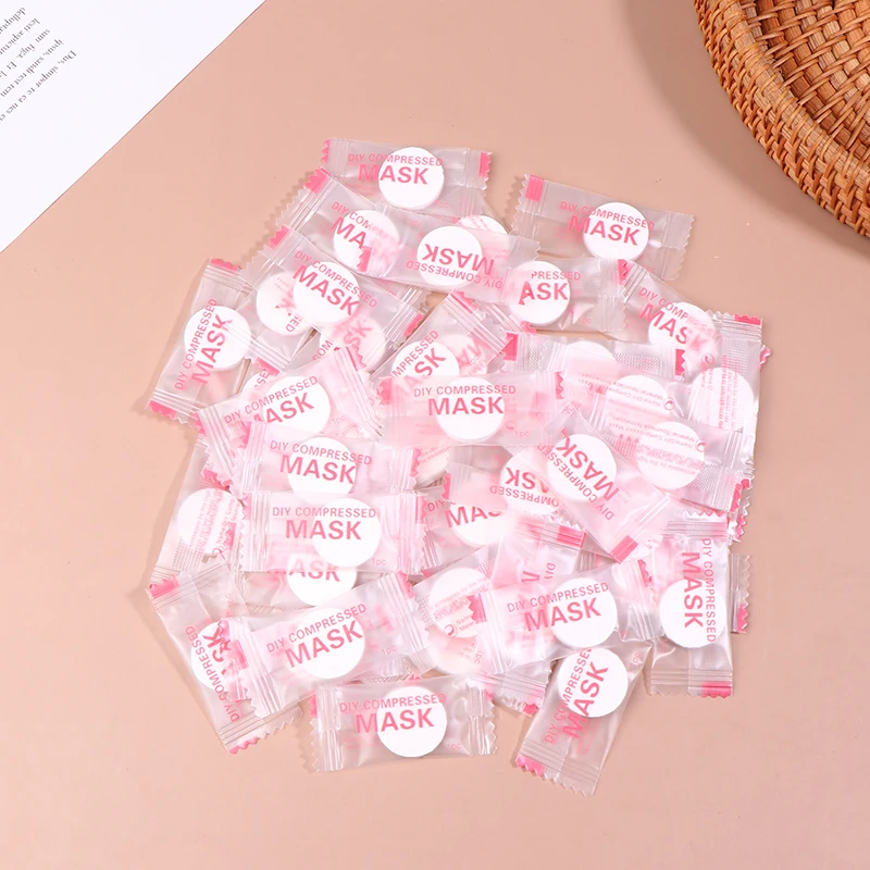 New 50/100Pcs Disposable Compr - Sheet Face Mask Pack ulasan dan harga