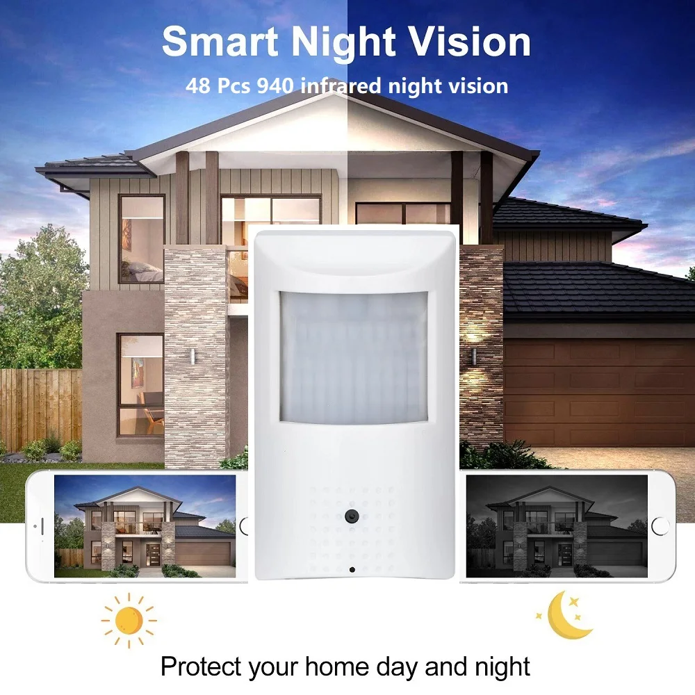 1920P Smart Life WiFi Camera Indoor PIR Style Tuya 1080P Security Monitor 2-Way Audio Invisible Surveillance 940Night Vision P2P