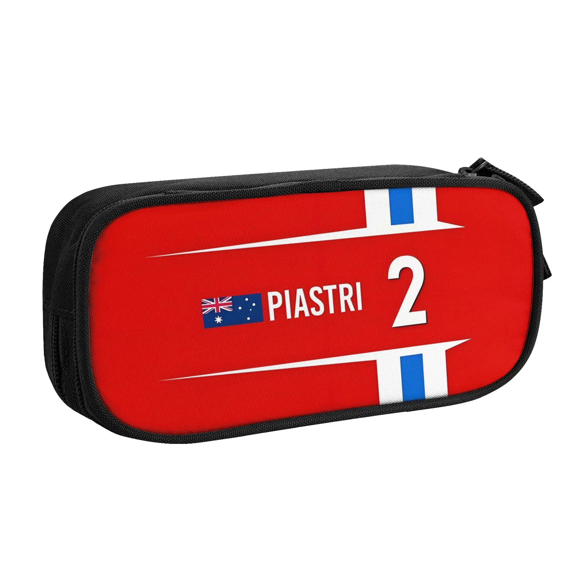 Kawaii Australian O-Oscars P-Piastris Racing Driver Pencil Case for Girls Boys Large Storage Pencil Pouch Stationery