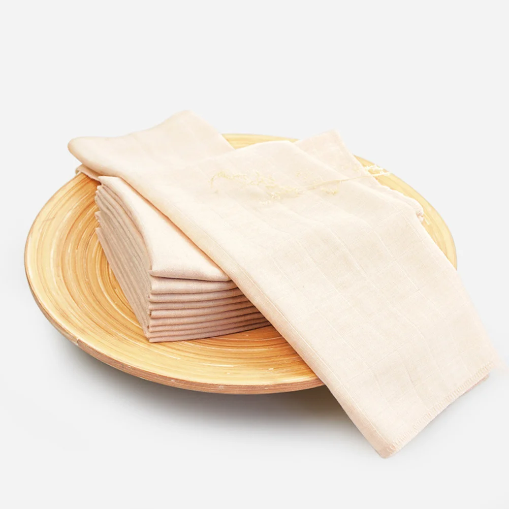 

6Pcs Baby Gauze Towels Double Layer Cotton Towelette Environmental No Aromatic Free Safe for Delicate Skin