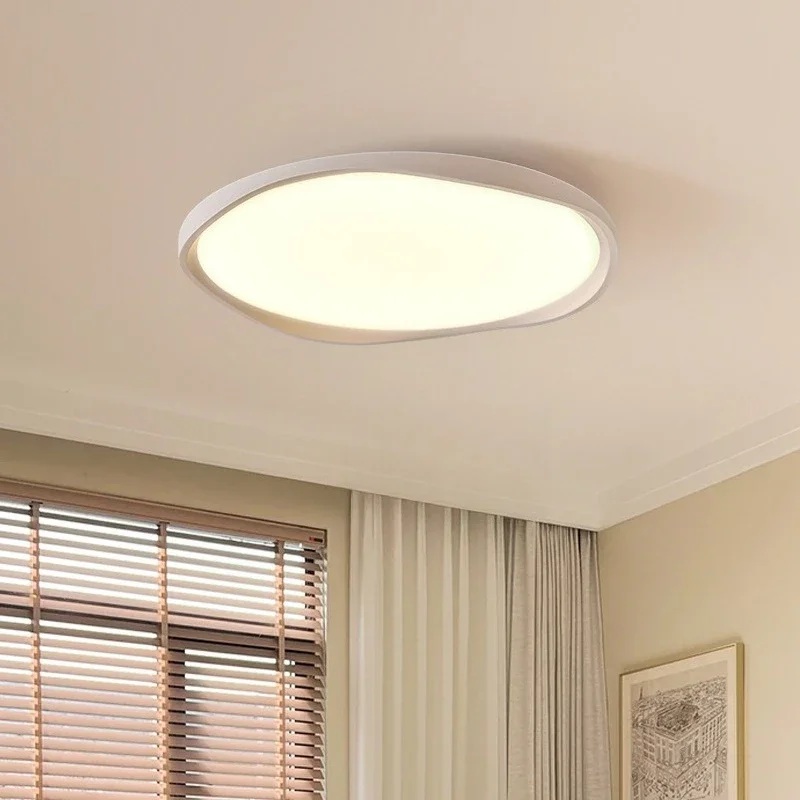 Cream wind bedroom ceiling light Nordic simple modern full spectrum eye protection study room round