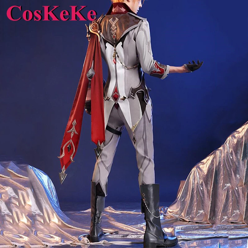 CosKeKe Tartaglia Cosplay Anime Game Genshin Impact Costume Handsome Combat Uniform Two Edition For Men Party Role Play Clothing