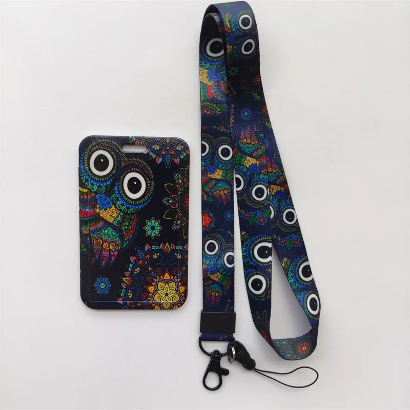 Großhandel Eule Jungen Lanyard Kunststoff Anime ID Kartenhalter Coole Mode Abzeichen Schiebearbeit Namensschild Bus Lanyard Kartenhalter – Detail 7