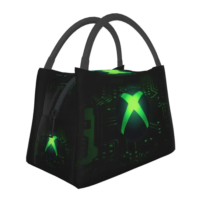 

Classic Xbox Gamer Thermal Insulated Lunch Bag Women Gamer Gifts Resuable Lunch Container Office Outdoor Storage Meal Food Box