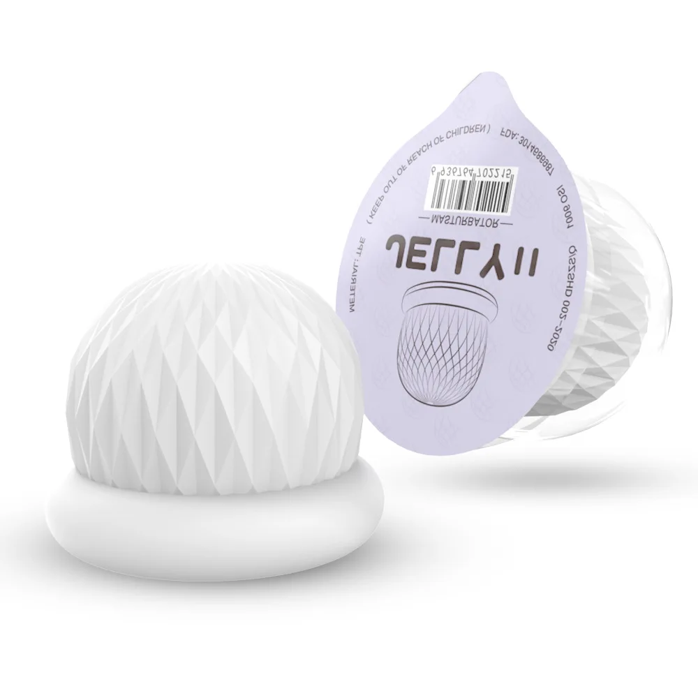 Ultra thin jelly airplane cup for men's manual disposable transparent stretching male masturbator penis exercise airplane cup