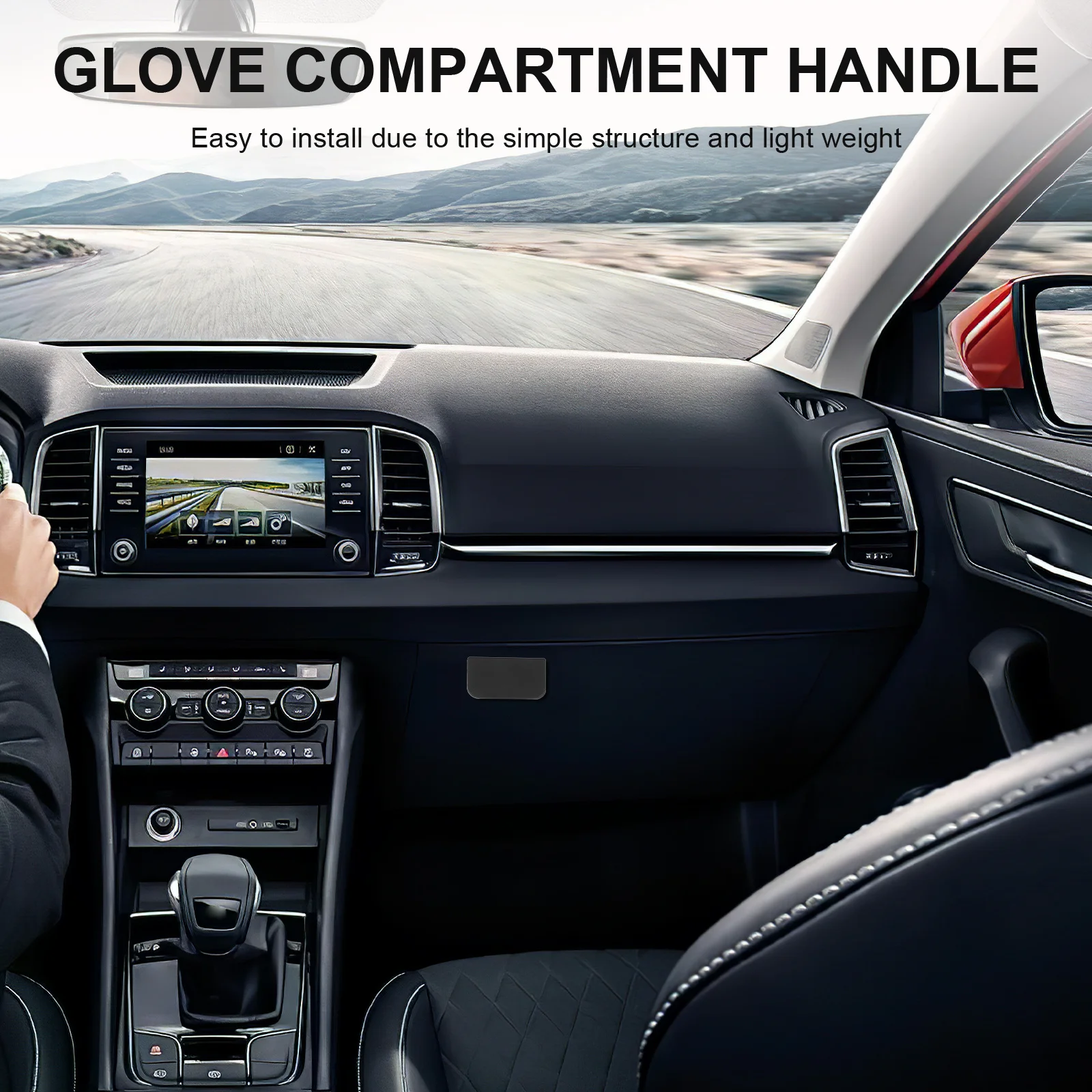 

Glove Box Handle Replacement Durable Ergonomic Design Easy Install For Car Interior Storage Compartment Lock Latch