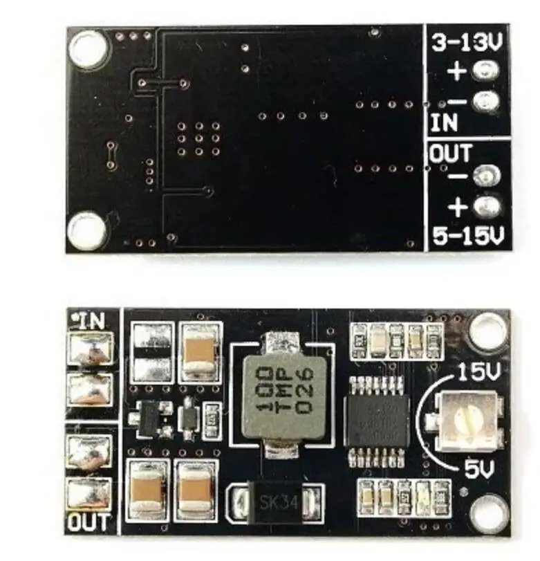 Genuine original Matek Voltage Booster 3-13V to 5-15V Adjustable Input voltage 3V Vout Max.15V Standby current:10mA