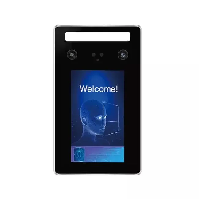 AI face recognition access control with time attendance function 5 inch terminal face recognition turnstile