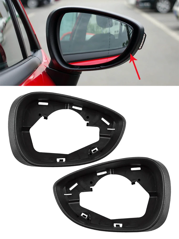 For Ford Fiesta MK7 2009 2010 2011 2012 2013 2014 2015 2016 2017 Rearview Mirror Cover Frame
