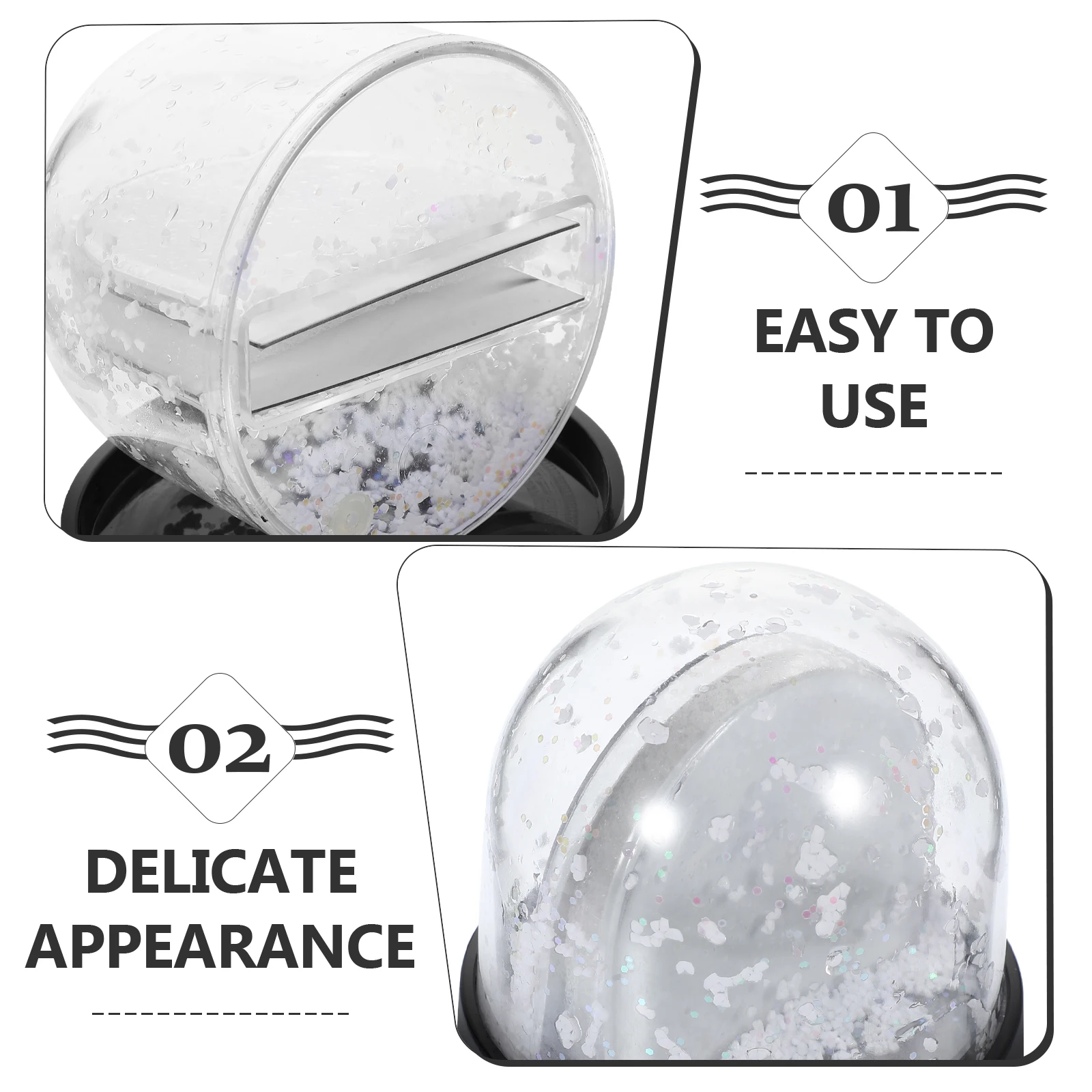 Plastic Snow Globe Photo Frame Gift