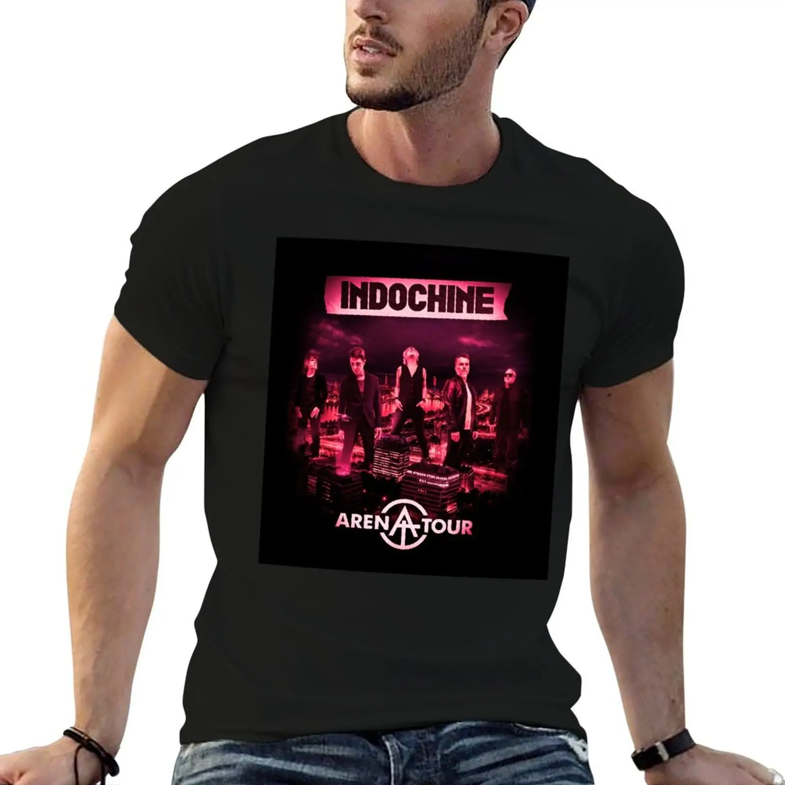 Indochine Arena Tour T-Shirt Breathable Workout Short Sleeve Top