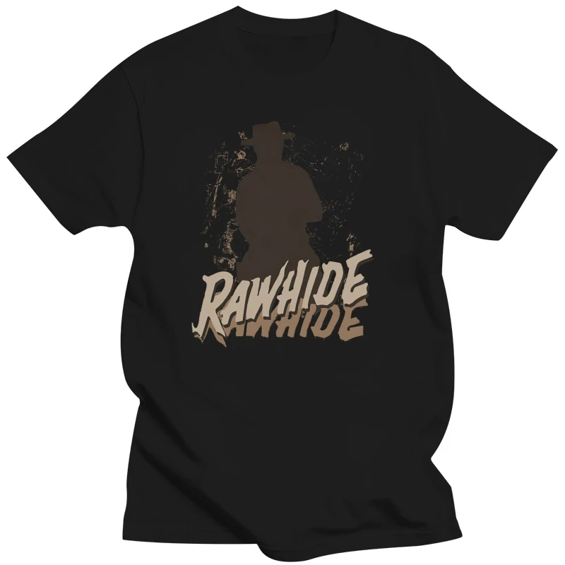 RAWHIDE TV Show Logo Licensed Adult T-Shirt All Sizes Cotton Fitness Plus Size Tee Shirt