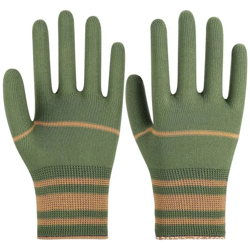 12–48 Paar atmungsaktive, abriebfeste Arbeitshandschuhe, weich, flexibel, langlebig, gestrickt, für Männer und Frauen, für den Einsatz im Haus und im Garten – Detail 6