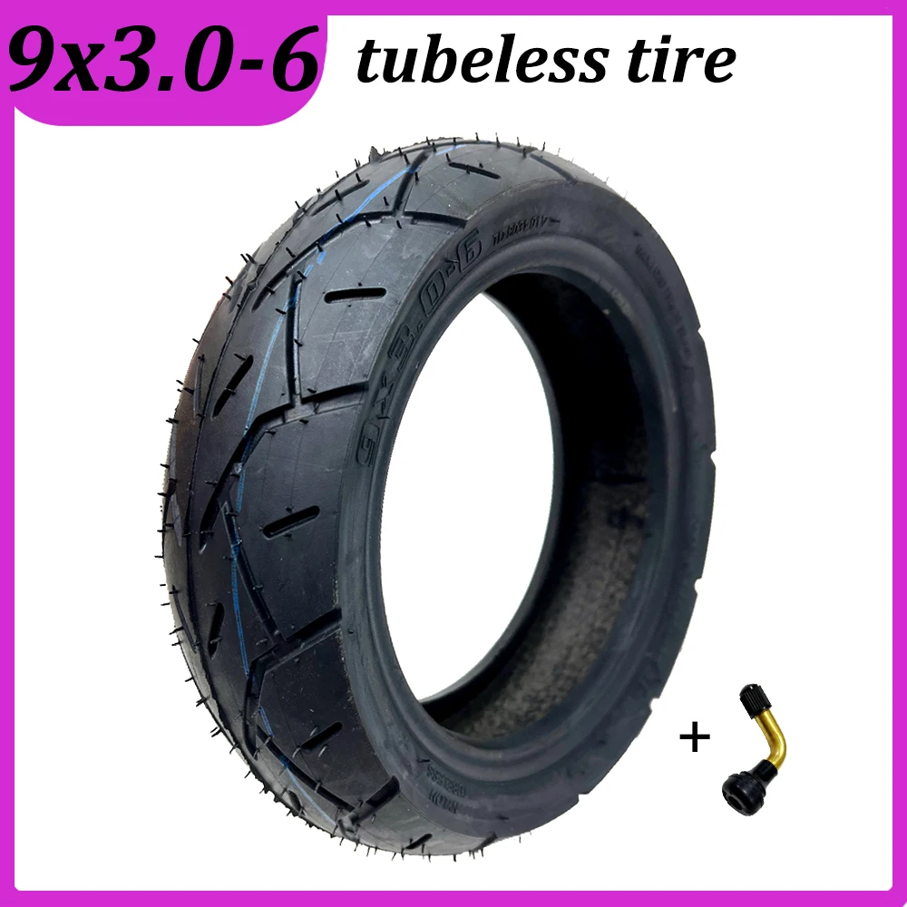 9 Inch 9x3.0-6 Tubeless Tire for Electric Scooter 9X3.00-6 Wear-Resistant Vacuum Tyre