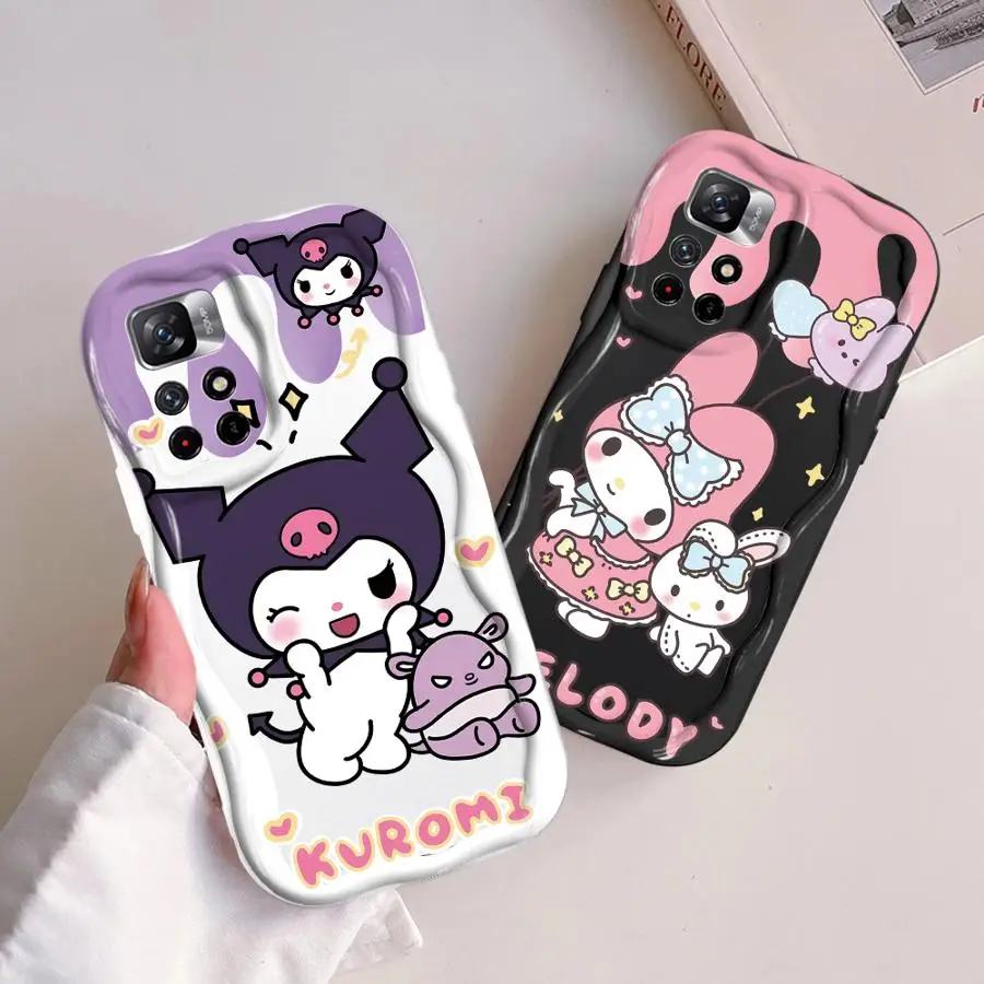

Милый чехол Kuromi Melody для Redmi 9 9A 9C 9T 10 10A 10C 12C 10C 13C A2 A1 A2 Plus, мягкий чехол из ТПУ